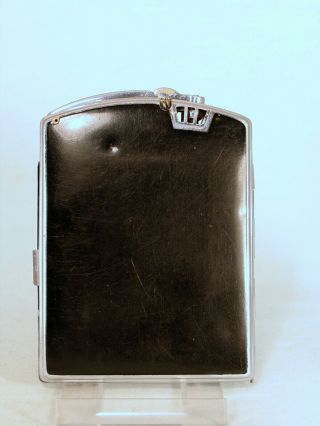 Ronson Art Metal Twentycase cigarette case & lighter - black & white enamel 2