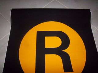 24X25 R LOCAL TRAIN URBAN ART COLLECTIBLE R40 NYC NY SUBWAY SIGN ROUTE ROLL SIGN 2