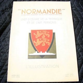 Cgt French Line Ss Normandie L’illustration June 1935
