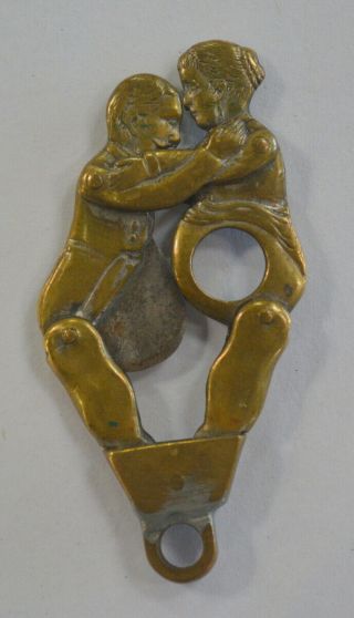 Antique Figural Cigar Cutter Naughty Couple