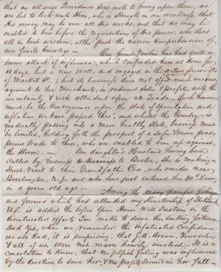 1843 Philadelpia USA transatlantic ship letter to Joseph Shipley in Liverpool 3