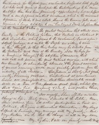 1843 Philadelpia USA transatlantic ship letter to Joseph Shipley in Liverpool 4