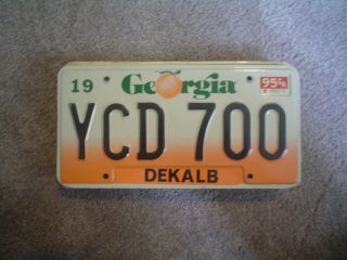 Georgia Peach 1995 License Plate Buy All States Here