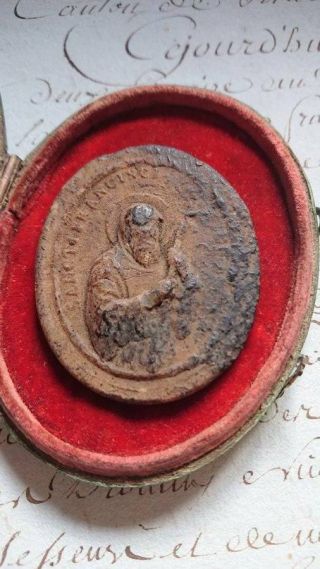 Rare Antique French 18th Century Religious Wax Seal