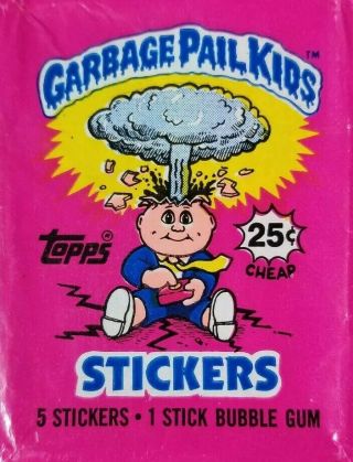 (5) 1985 Garbage Pail Kids Series 1 Flattened Wrappers Various Os1 E