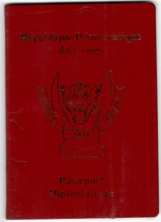 Expired Invalid Congo Collectible Diplomatic Passport Rare