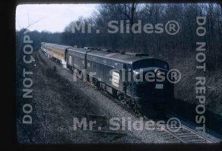 Slide Pc Penn Central E8a 4303 & E8a Passenger Action In 1972