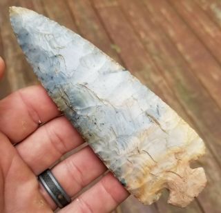 INCREDIBLE DOVE TAIL Arrowhead SPEAR POINT NATIVE Indian Artifact OHIO Dovetail 12
