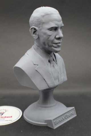Barack Obama 5 Inch 3d Printed Bust Usa President 44 Art