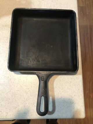 Griswold 6 Cast Iron Square Fry Skillet 2106a