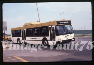 Orig Slide Bus Port Authority Of York Jersey Kodachrome 1992 Airport