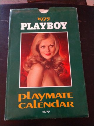 Playboy 1975 Playmate Wall Calendar / Cyndi Wood / Martha Smith Very Good