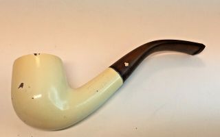 Vintage Kaywoodie White Briar 14 Shamrock Tobacco Smoking Pipe 3
