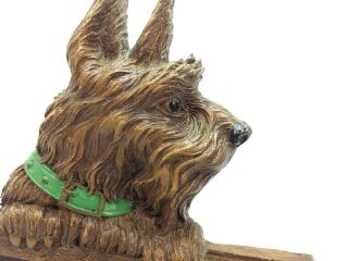 VINTAGE Syroco Wood Scottie Dog Scottish Terrier Tie Belt Holder Rack USA 4