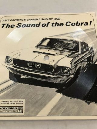 Vintage Amt Carroll Shelby The Sound Of The Cobra 45 Record Auravision