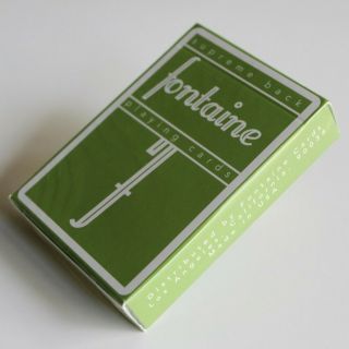 , First Edition Green Fontaine Playing Cards.  Limited 1/5000.