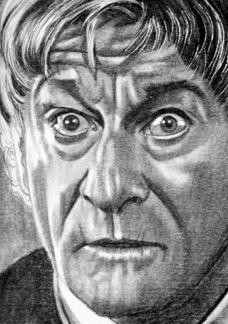 Aceo Sketch Card Doctor Who Jon Pertwee