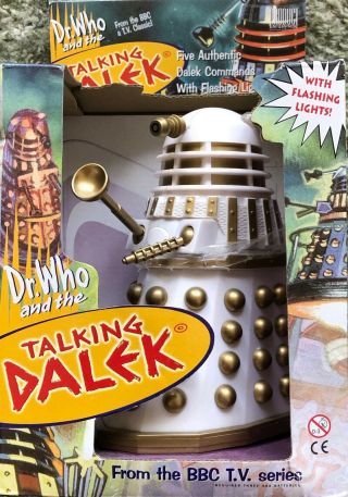 Product Enterprise Doctor Dr Who White & Gold Imperial 6 " Talking Dalek