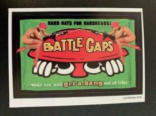2018 Wacky Packages Variations Series Concept Card 1/2 Battlecaps