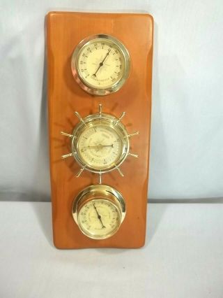 Vintage Springfield Weather Station Barometer Thermometer Hygrometer