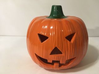 Ucgc Ceramic Jack - O - Lantern Pumpkin Tealite Candle Holders Halloween