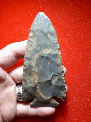 Authentic 4 3/8 " Lost Lake Arrowhead Found In Mercer Co.  Kentucky