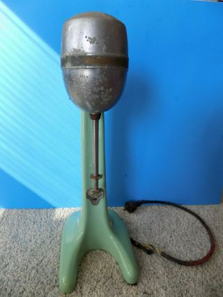 Vntg Hamilton Beach Model 30 Jadeite Milkshake Maker Mixer Green Retro 1940s