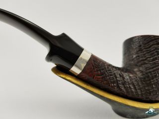 Stanwell Pipe of the Year 1995 Sandblasted Half Bent Dublin 9mm (Video in desc. ) 6