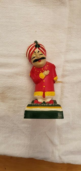 Vintage Air India Advertising Mascot Figure Handmade & Painted 4 - 1/4” Tall