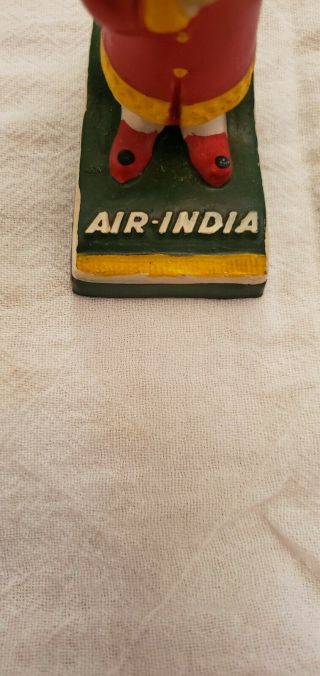 Vintage AIR INDIA Advertising Mascot Figure Handmade & Painted 4 - 1/4” Tall 2