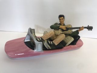 Elvis Presley Pink Cadillac Car Cookie Jar By Vandor 812