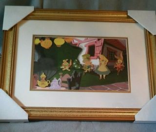 Disney Framed 6 Pin Set - Alice In Wonderland - 50th Anniversary - Le/3,  000