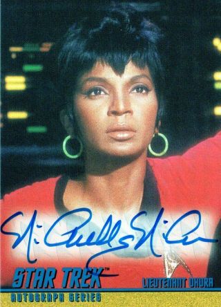 Star Trek Tos - Autograph Card A3 Nichelle Nichols As Uhura