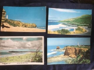 Vintage Postcards - 4 X Western Vic - Aireys Inlet,  Lorne
