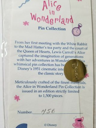 Disney Alice in Wonderland - Framed 5 Pin Set LE 456/1500 5