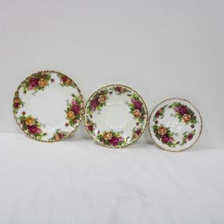 Royal Albert Bone China Old Country Roses Single Place Setting 4pc Cup Set 405 2
