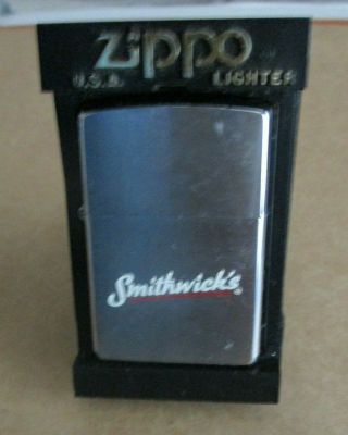 Rare " Smithwicks " Irish Ale Logo Zippo Lighter With Box/case