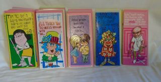 95 Vintage Greeting Cards 70s Hippy Happy Time Caressables Nos Humor