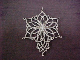 1998 Lunt Sterling Silver Christmas Tree Snowflake Ornament