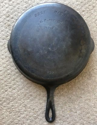 Best Made S.  R.  And Co.  9 Cast Iron Skillet Made By Griswold Pat.  1239