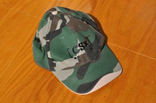 Green Brown Gray Csx Railroad Boxcar Logo Camo Camouflage Strapback Hat Cap