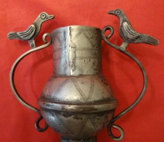 MAPUCHE SILVER MATE (to prepare mate herb infusion) c1930.  Very interesting piece 5