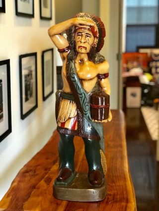 Cigar Indian Native American Statue
