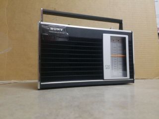 Vintage Sony Tfm - 7200w Am/fm Portable Solid State Radio