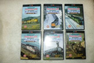 Great American Scenic Railroads 6 Dvd Set