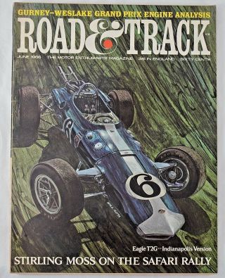 Road & Track June 1966 Stirling Moss,  Pontiac Sprint,  Rover 2000,  Eagle Engine