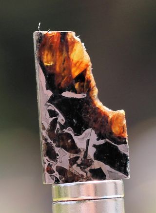 Admire Pallasite Meteorite,  4.  1 Grams,  Display Case With Stand
