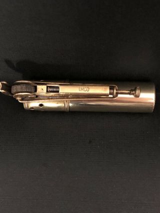 Vintage IMCO 2200 Brass Pocket Lighter Made In Austria 1920’s 4