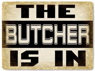 Butcher Steak Shop Funny Metal Sign Vintage Style Kitchen Wall Decor Art 545