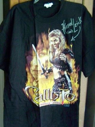 Xena Warrior Princess - Callisto Hudson Leick Signed Autographed Tee Shirt Xl